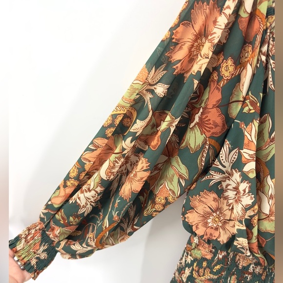 Baltic Born Lizzie Maxi Dress Size Large Floral Boho Tiered Indie Romantic Fairy - Picture 6 of 11